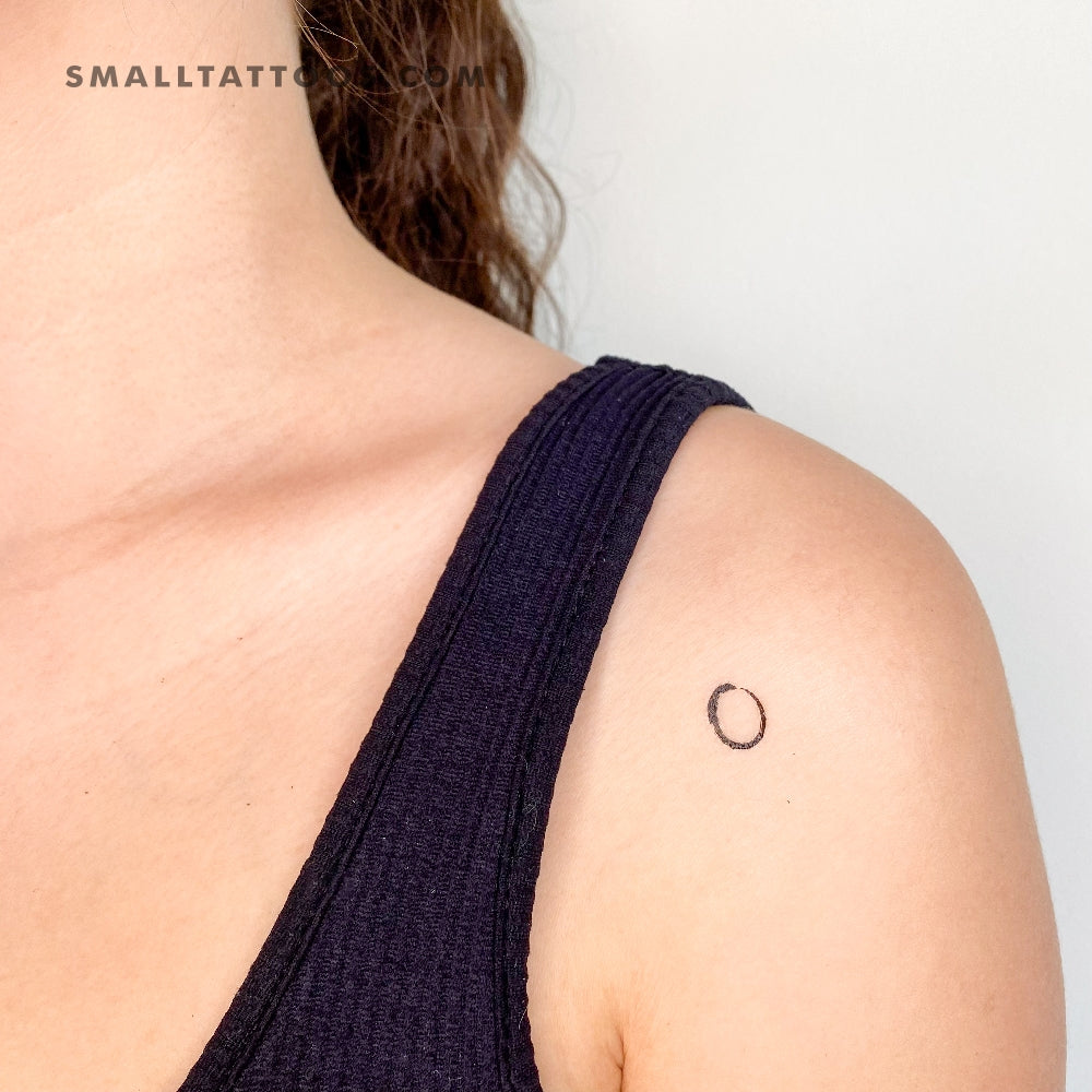 Tatuaje temporal pequeño de Ensō (juego de 3)