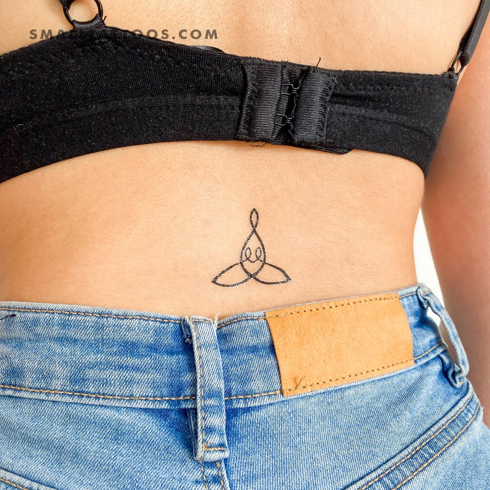 Mother And Two Children Symbol Temporary Tattoo (Set of 3)