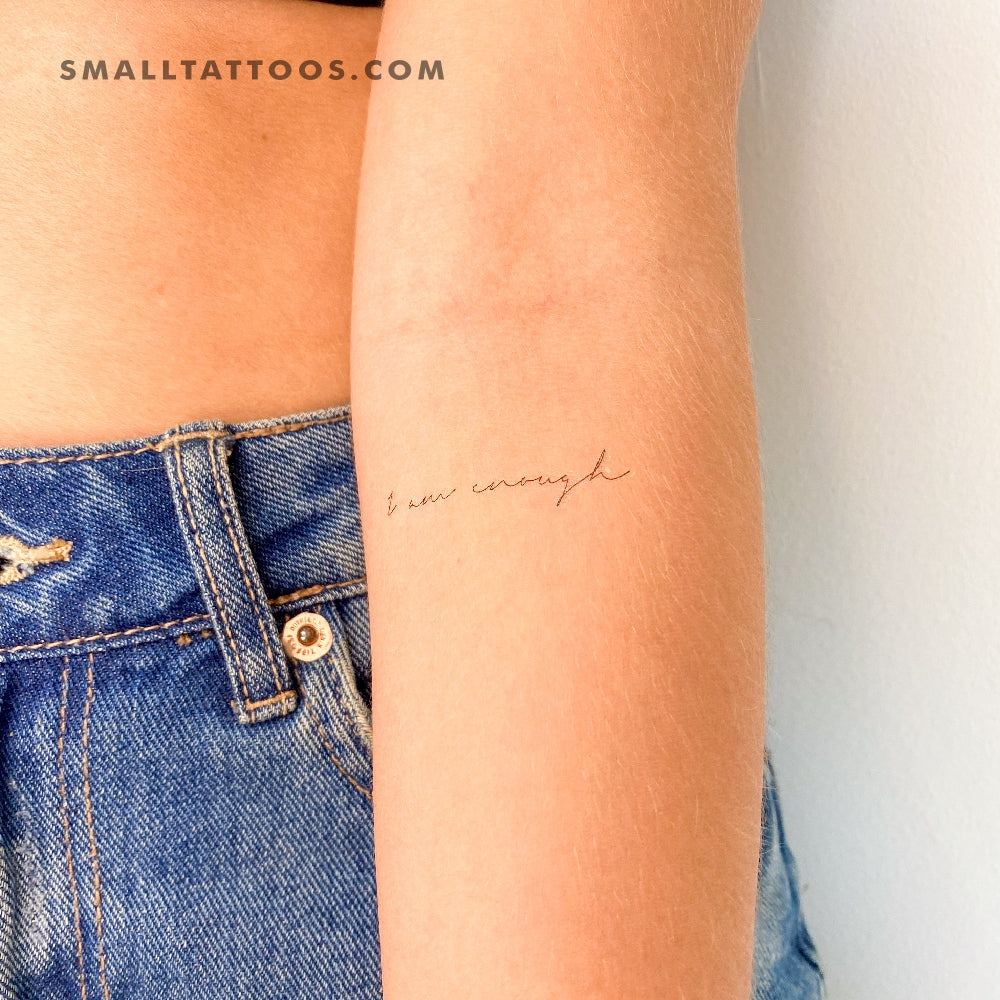 Tatuaje temporal "Soy suficiente" (3 unidades)
