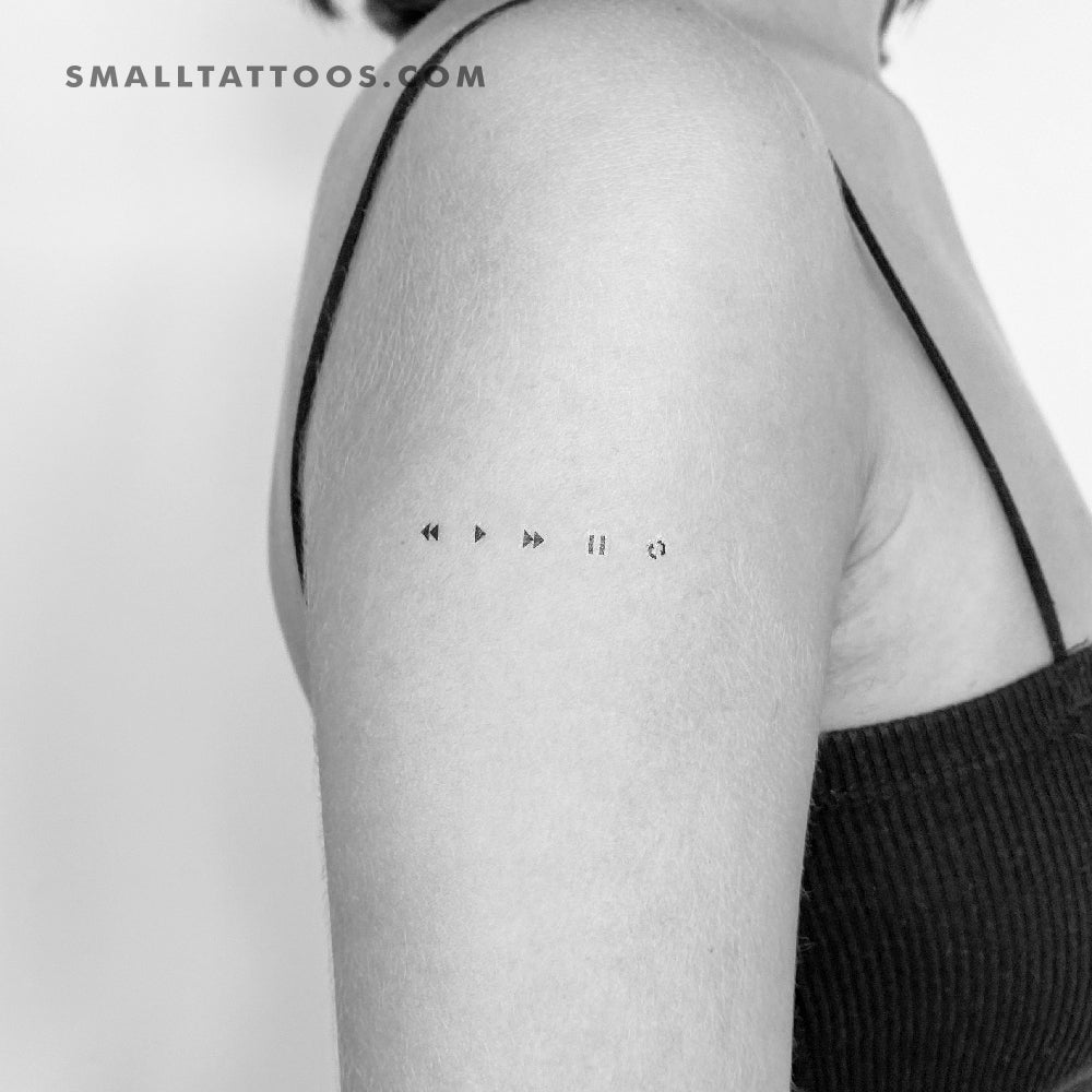 Pause symbol tattoo - Bronctattooaus.com