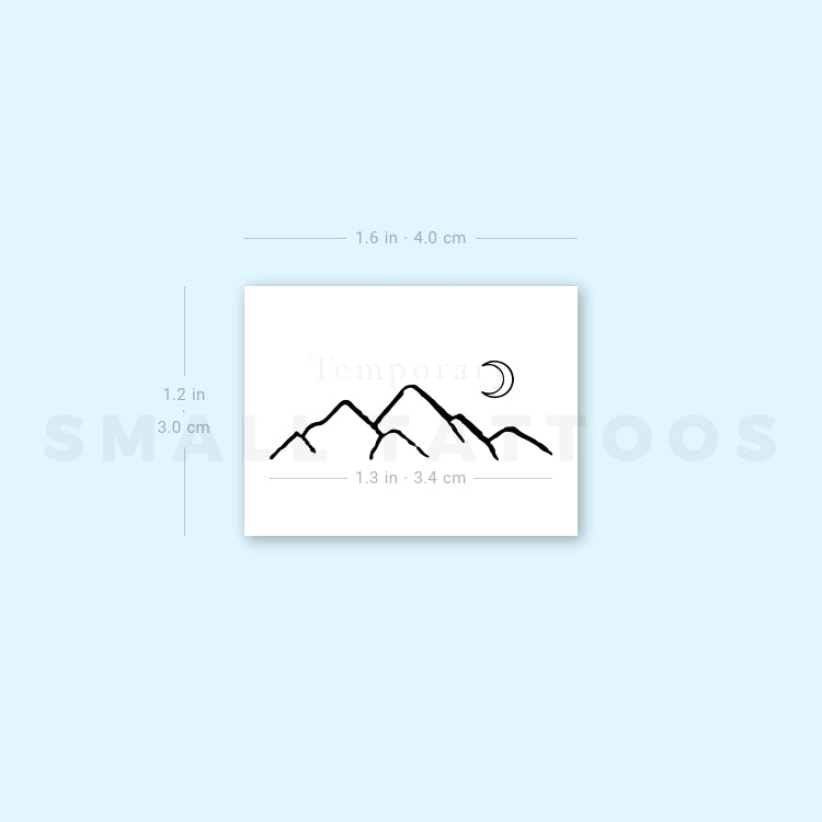 Mountain Temporary Tattoo (Set of 3)
