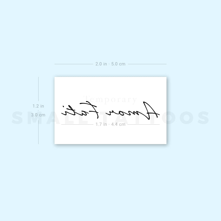 Amor Fati Temporary Tattoo (Set of 3)