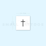 Minimalist Cross Temporary Tattoo (Set of 3)