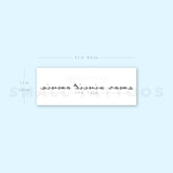 Amor Vincit Omnia Temporary Tattoo (Set of 3)