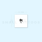 Tiny Palm Tree Temporary Tattoo (Set of 3)