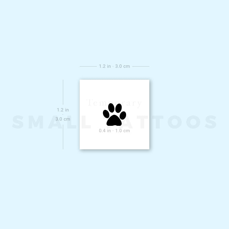 Pet Paw Temporary Tattoo (Set of 3)