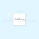 'Grateful' Temporary Tattoo (Set of 3)