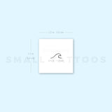 Tiny Wave Temporary Tattoo (Set of 3)