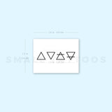 Alchemical Symbols Temporary Tattoo (Set of 3)