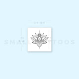 Sacred Lotus Temporary Tattoo (Set of 3)