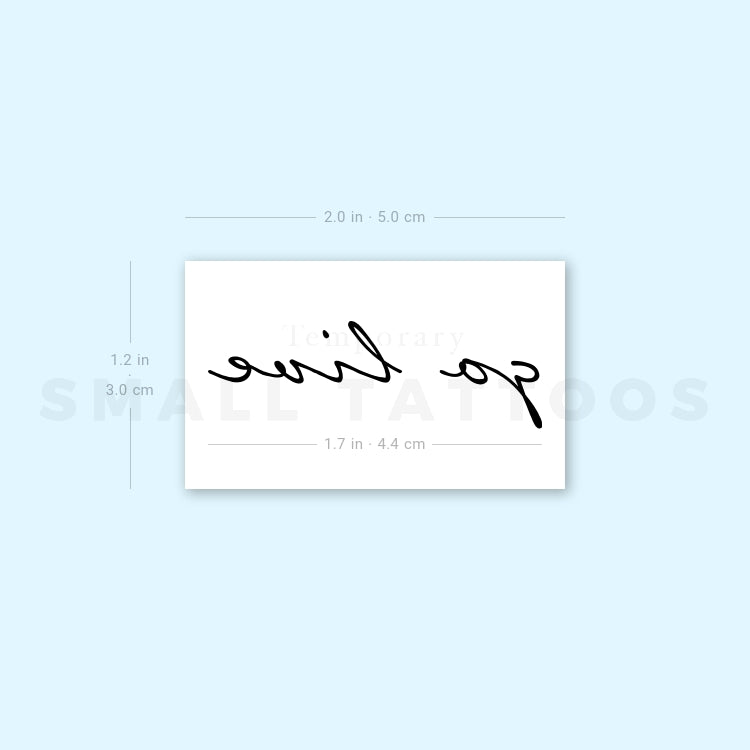Go Live Temporary Tattoo (Set of 3)