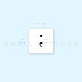 Small Semicolon Temporary Tattoo (Set of 3)