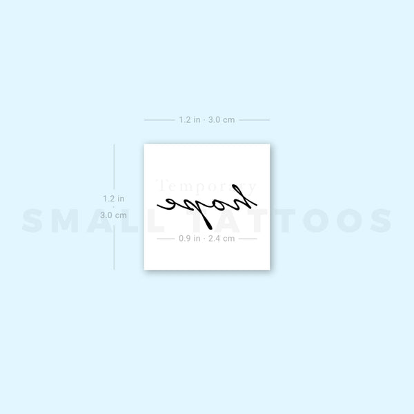 'Hope' Temporary Tattoo (Set of 3)