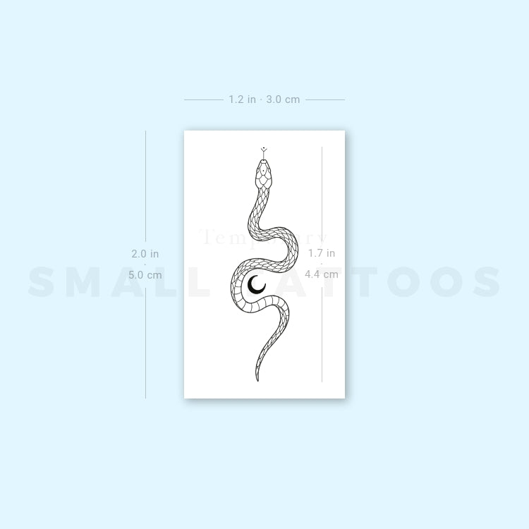 The Soma Snake by Jakenowicz Temporary Tattoo - Set of 3