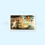 The Birth of Venus Temporary Tattoo (Set of 3)