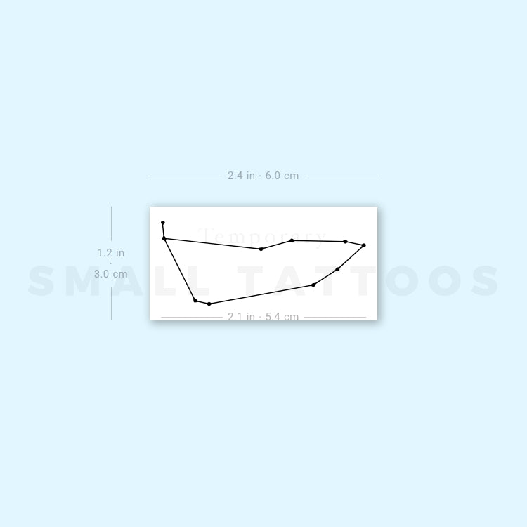 Capricornus Constellation Temporary Tattoo (Set of 3)