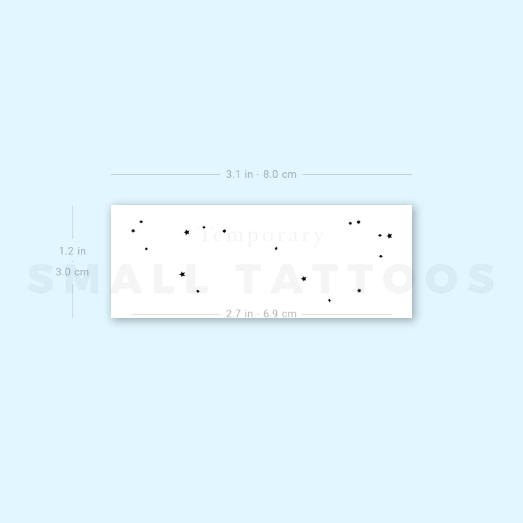 Minimalist Scorpius Constellation Temporary Tattoo (Set of 3)