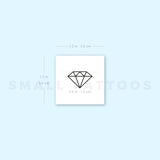 Minimalist Diamond Temporary Tattoo (Set of 3)