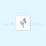 Small Flamingo Temporary Tattoo (Set of 3)