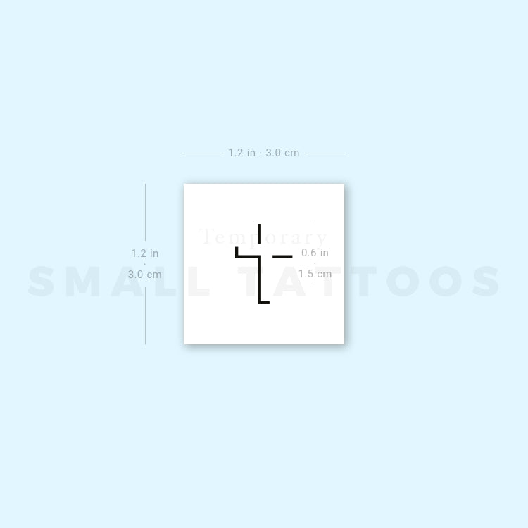 Cross Shadow Temporary Tattoo (Set of 3)