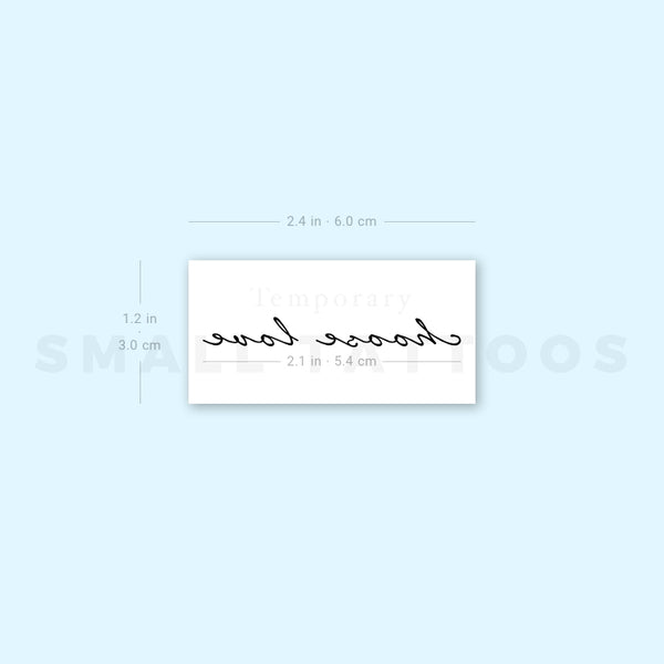 Choose Love Temporary Tattoo (Set of 3)