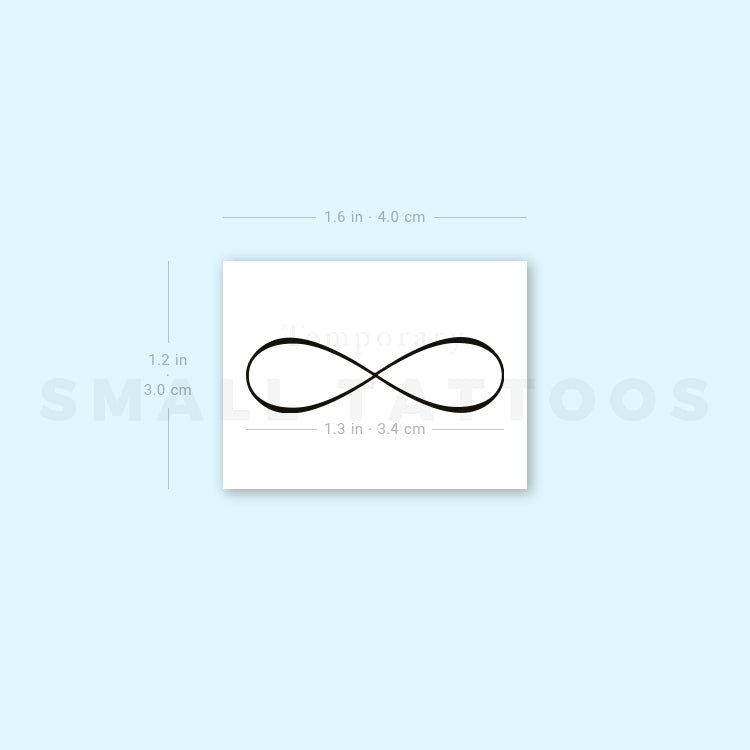 Infinity Symbol Temporary Tattoo (Set of 3)