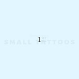 L Lowercase Typewriter Letter Temporary Tattoo (Set of 3)