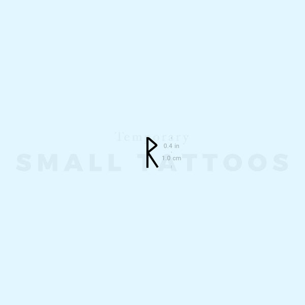 Raido Rune Temporary Tattoo (Set of 3)