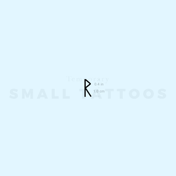 Raido Rune Temporary Tattoo (Set of 3)