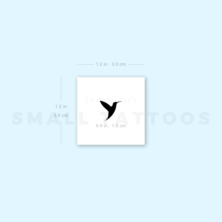 Small Hummingbird Temporary Tattoo (Set of 3)