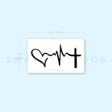 Faith Hope Love Temporary Tattoo (Set of 3)