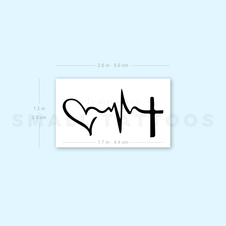 Faith Hope Love Temporary Tattoo (Set of 3)