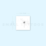 Small Dandelion Temporary Tattoo (Set of 3)