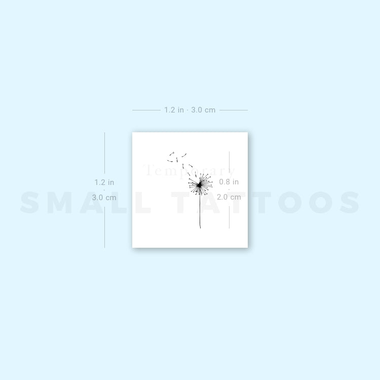 Small Dandelion Temporary Tattoo (Set of 3)