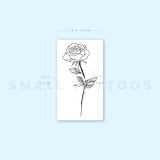 Rose Temporary Tattoo by 1991.ink (Set of 3)