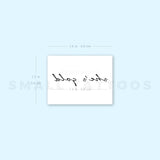 She's Gold Temporary Tattoo (Set of 3)