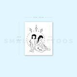 Two Women Temporary Tattoo by Tukoi (Set of 3)