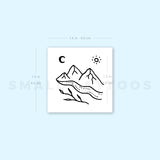 Mountain River Temporary Tattoo by Tukoi (Set of 3)