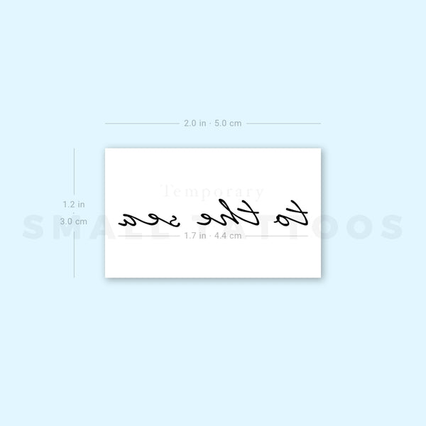 To The Sea Temporary Tattoo (Set of 3)