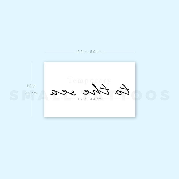 To The Sea Temporary Tattoo (Set of 3)