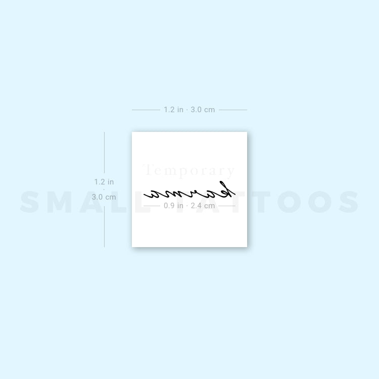 'Karma' Temporary Tattoo (Set of 3)