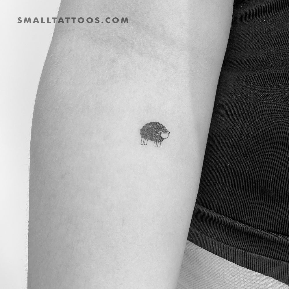Minimalist Black Sheep Temporary Tattoo (Set of 3) Small Tattoos