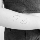 Live By The Sun Love By The Moon Temporary Tattoo (Set of 3)