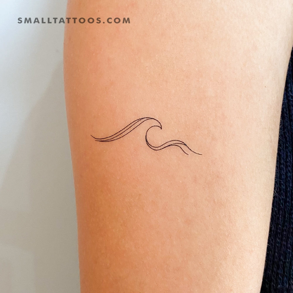 Simple Wave Design Tattoo