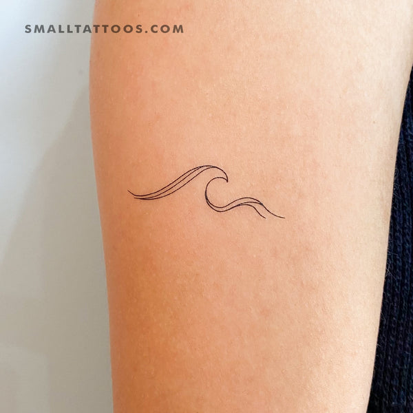 Super Simple Wave Tattoo | Waves tattoo, Wave tattoo design, Beach tattoo