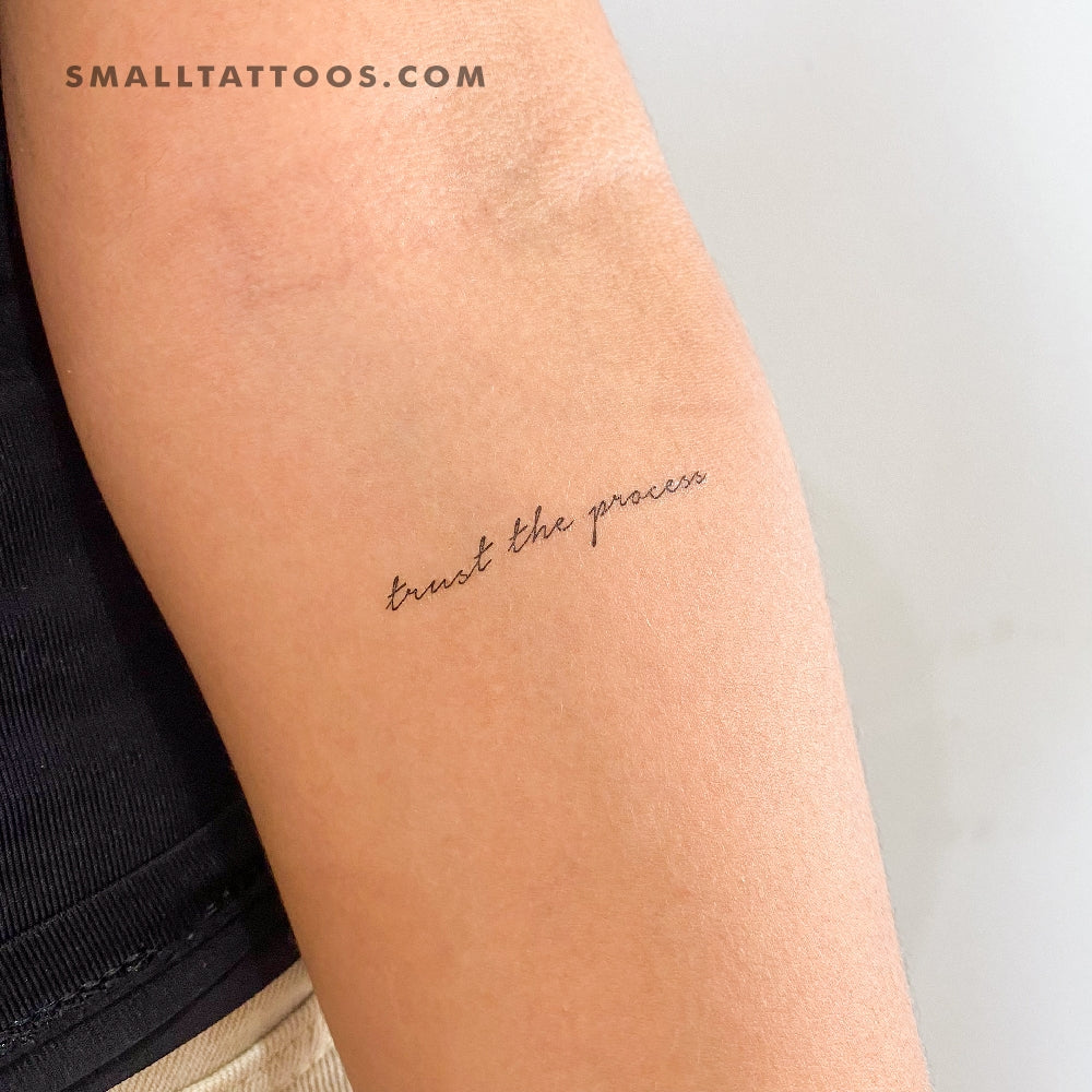 Trust The Process Temporary Tattoo (Set of 3)