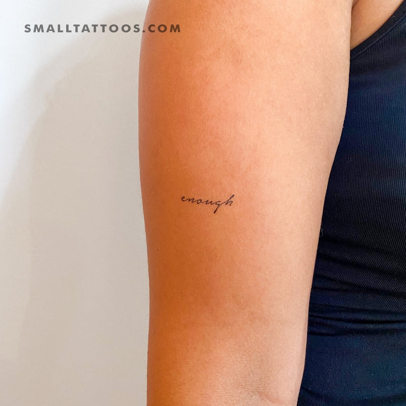 Small 'Enough' Temporary Tattoo (Set of 3)