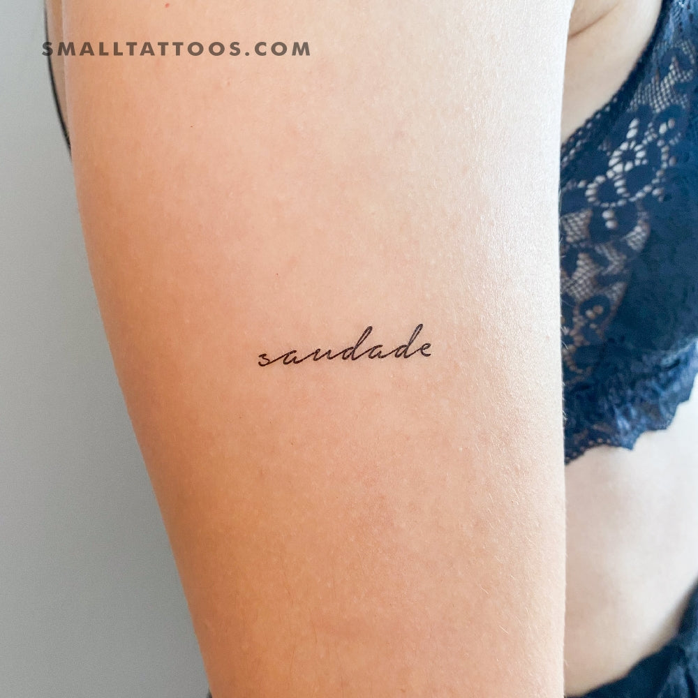 Saudade Temporary Tattoo (Set of 3) Small Tattoos