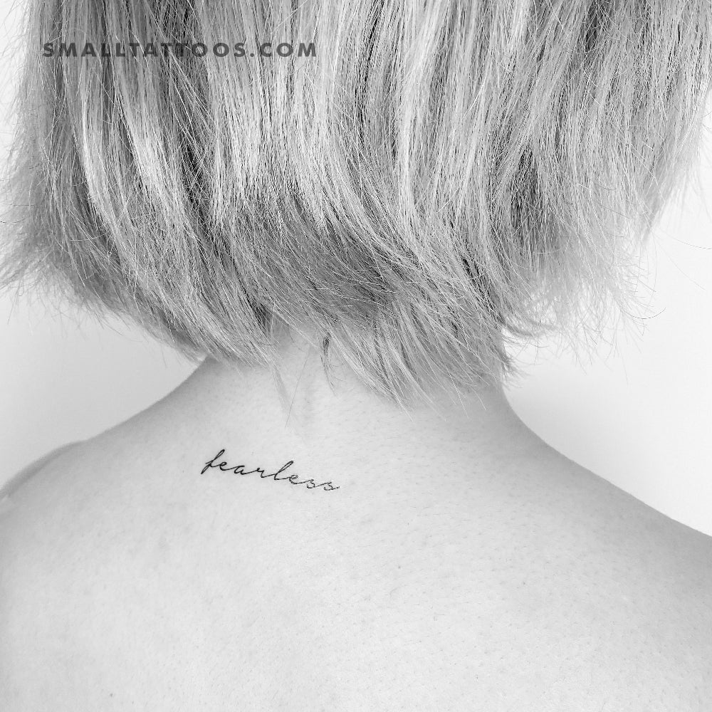 Tatuaje temporal «Sin miedo» (juego de 3)