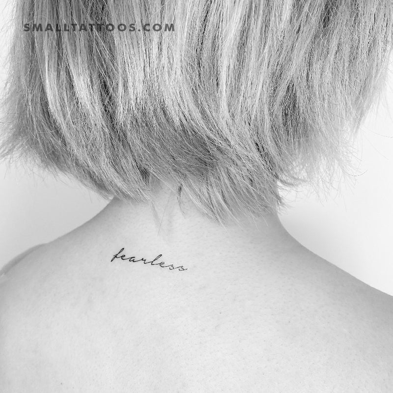 'Fearless' Temporary Tattoo (Set of 3)